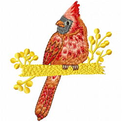 Small Birds Embroidery Design 8